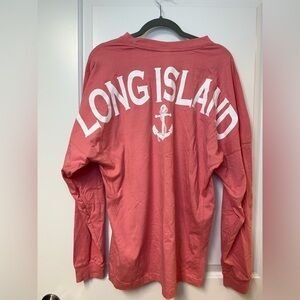 SPIRIT JERSEY PINK LONG ISLAND LONGSLEEVE SHIRT- SIZE L
